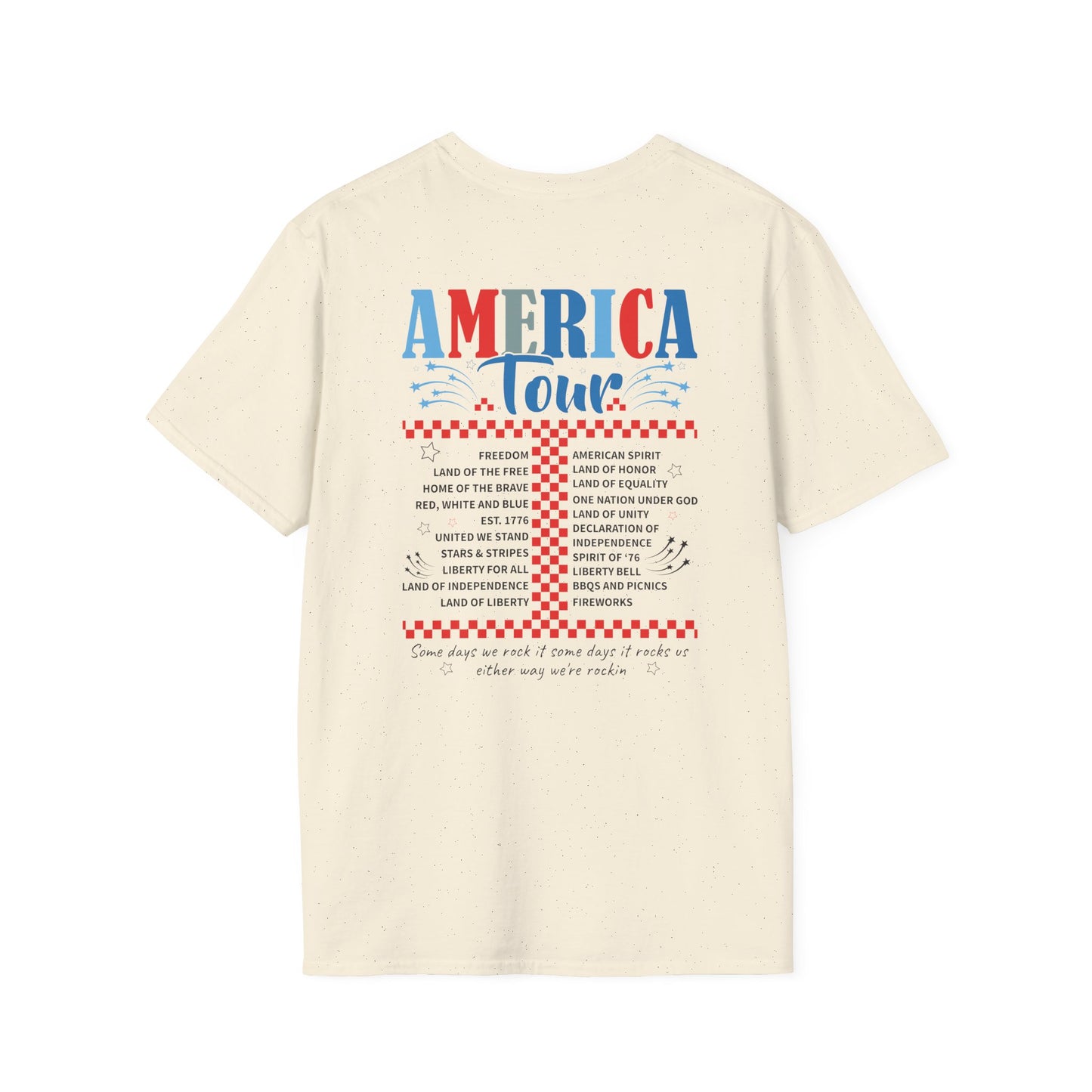 America Tour Graphic Tee - Dual Sided Print