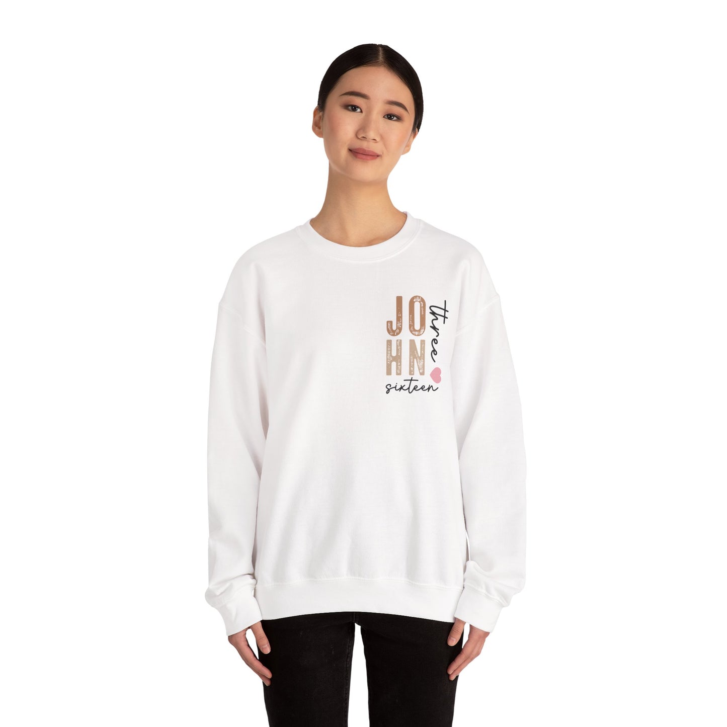Dual Sided John 3:16 Crewneck Sweatshirt