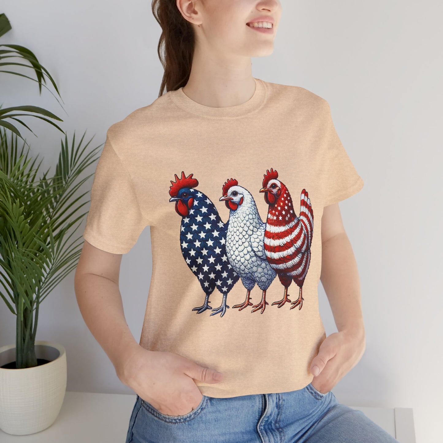 Patriotic Chicken Tee