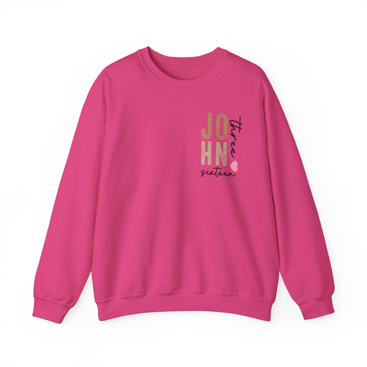 Dual Sided John 3:16 Crewneck Sweatshirt