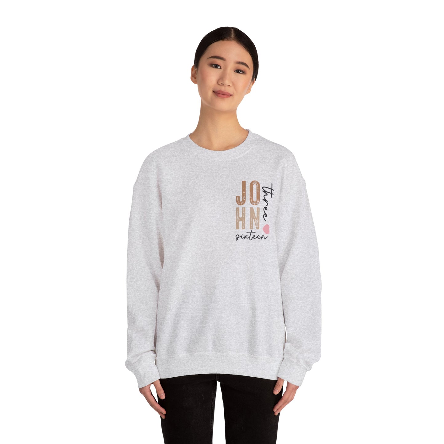 Dual Sided John 3:16 Crewneck Sweatshirt