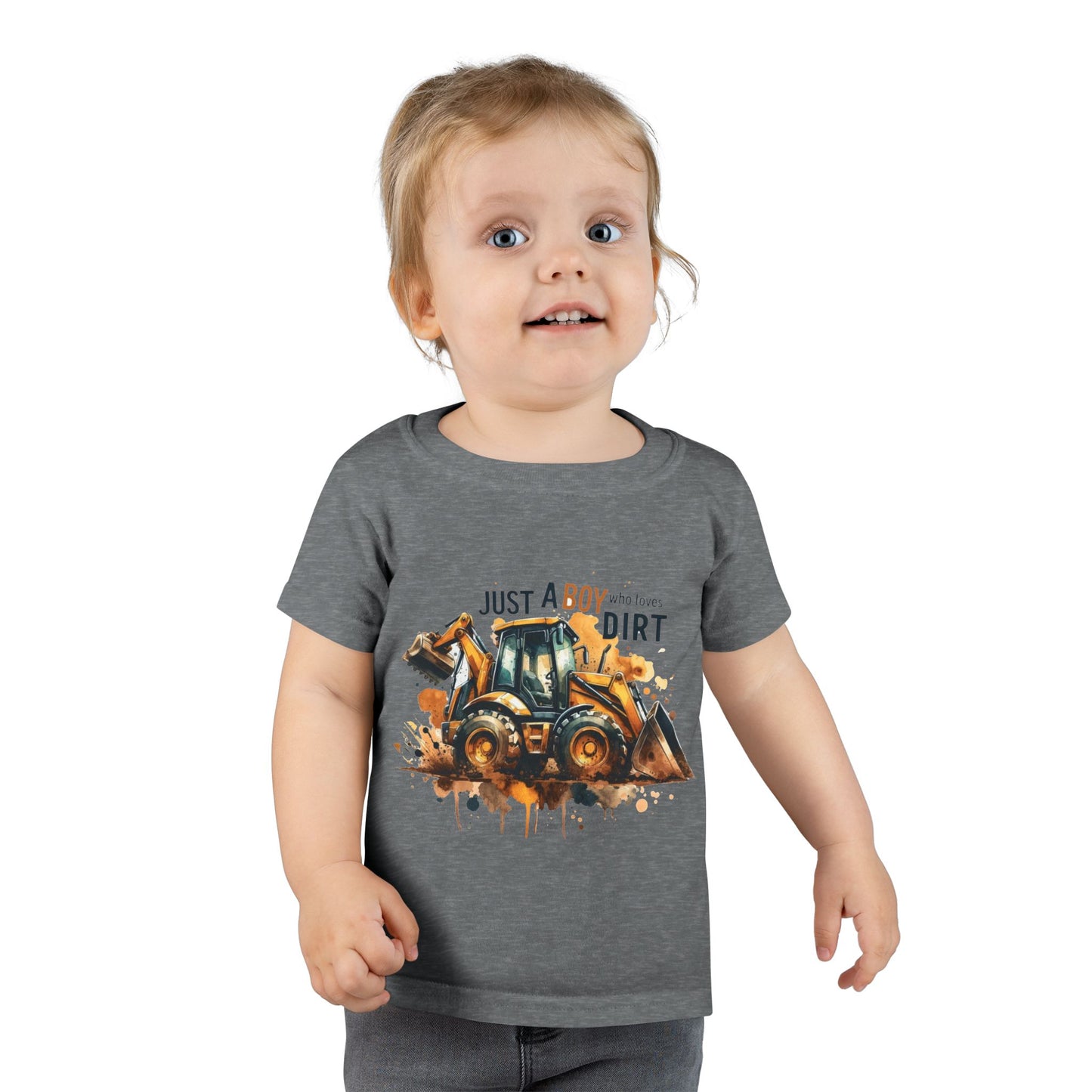 Just a Boy Who Loves Dirt Toddler Tee