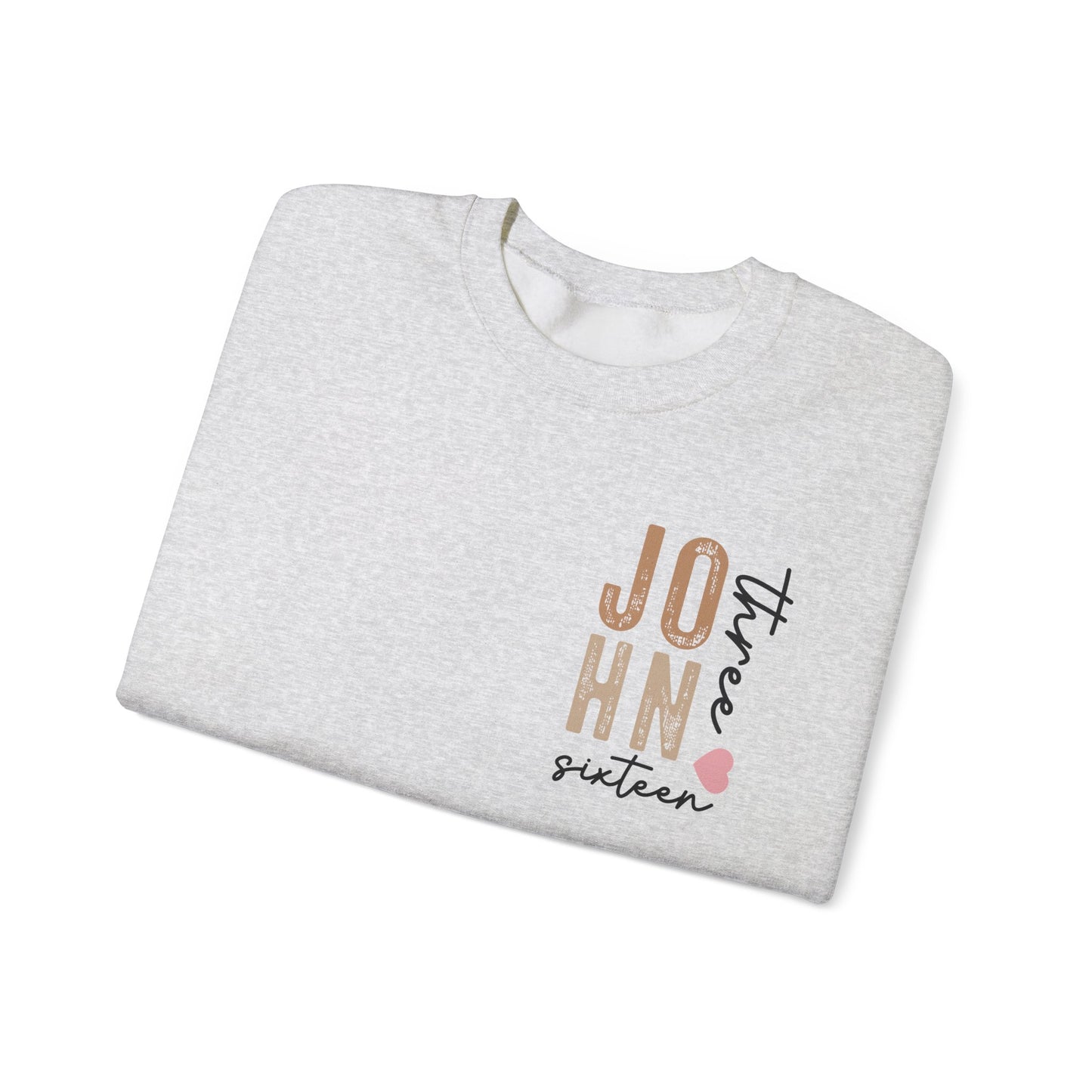 Dual Sided John 3:16 Crewneck Sweatshirt