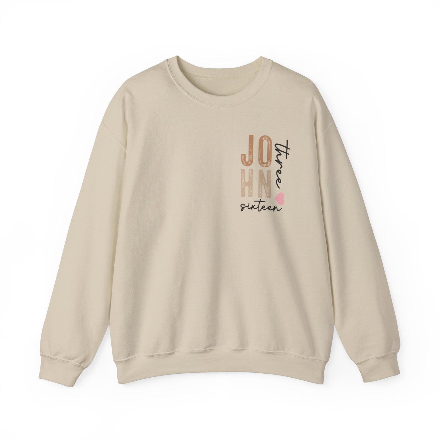 Dual Sided John 3:16 Crewneck Sweatshirt