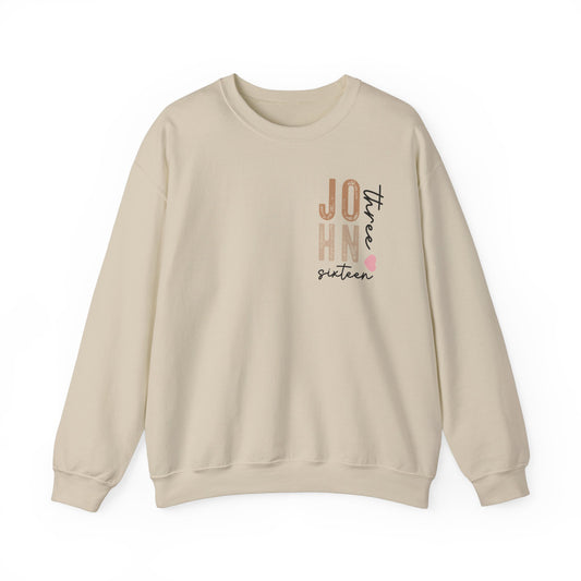 Dual Sided John 3:16 Crewneck Sweatshirt