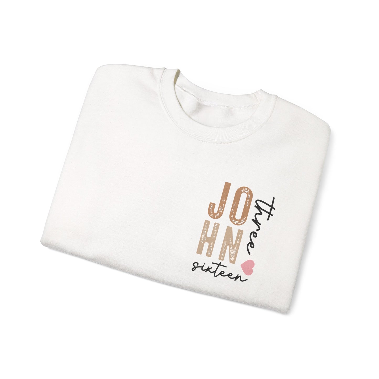Dual Sided John 3:16 Crewneck Sweatshirt
