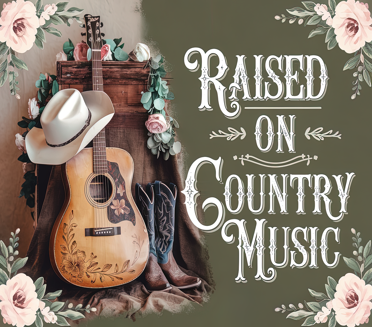 Raised on Country Music Tumbler