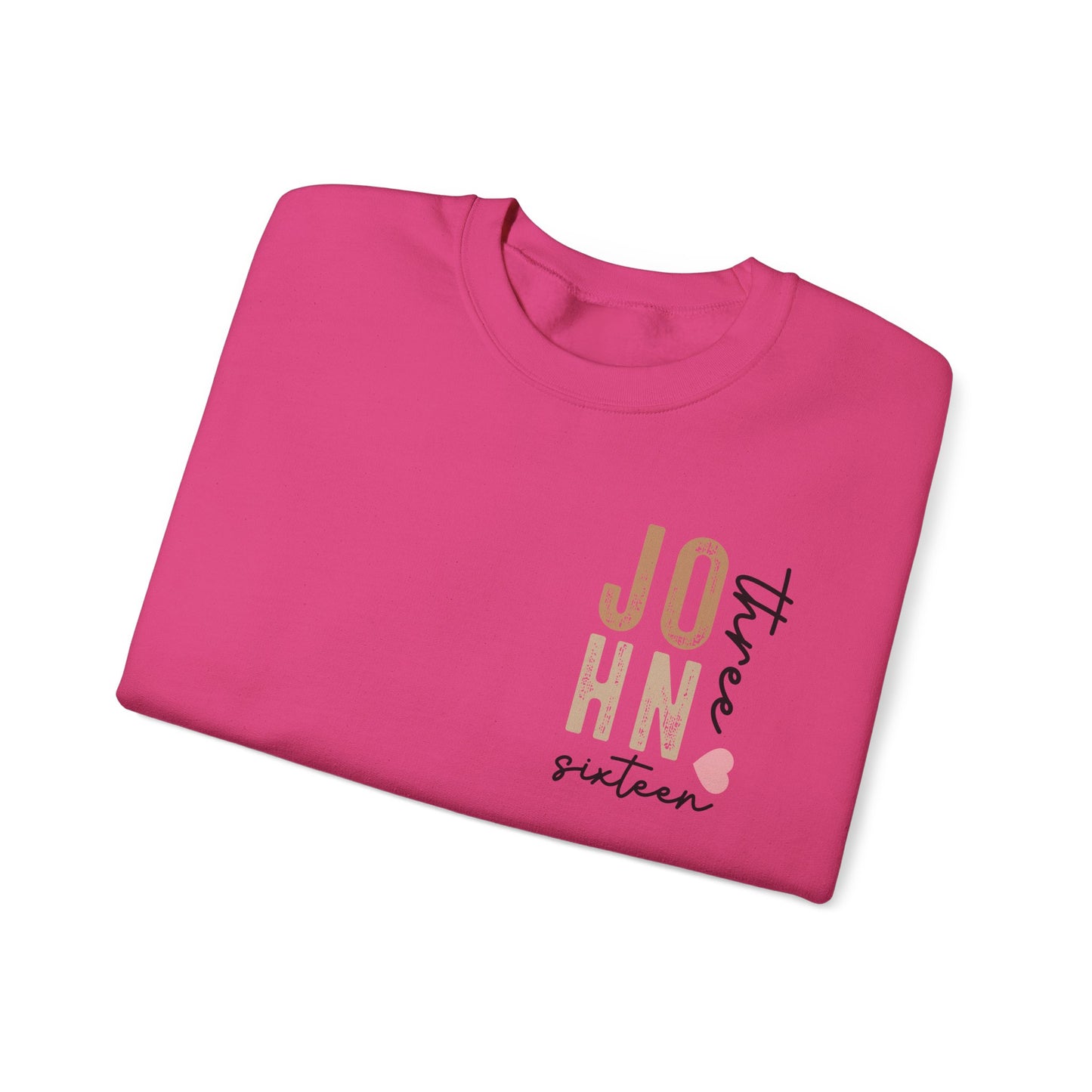 Dual Sided John 3:16 Crewneck Sweatshirt