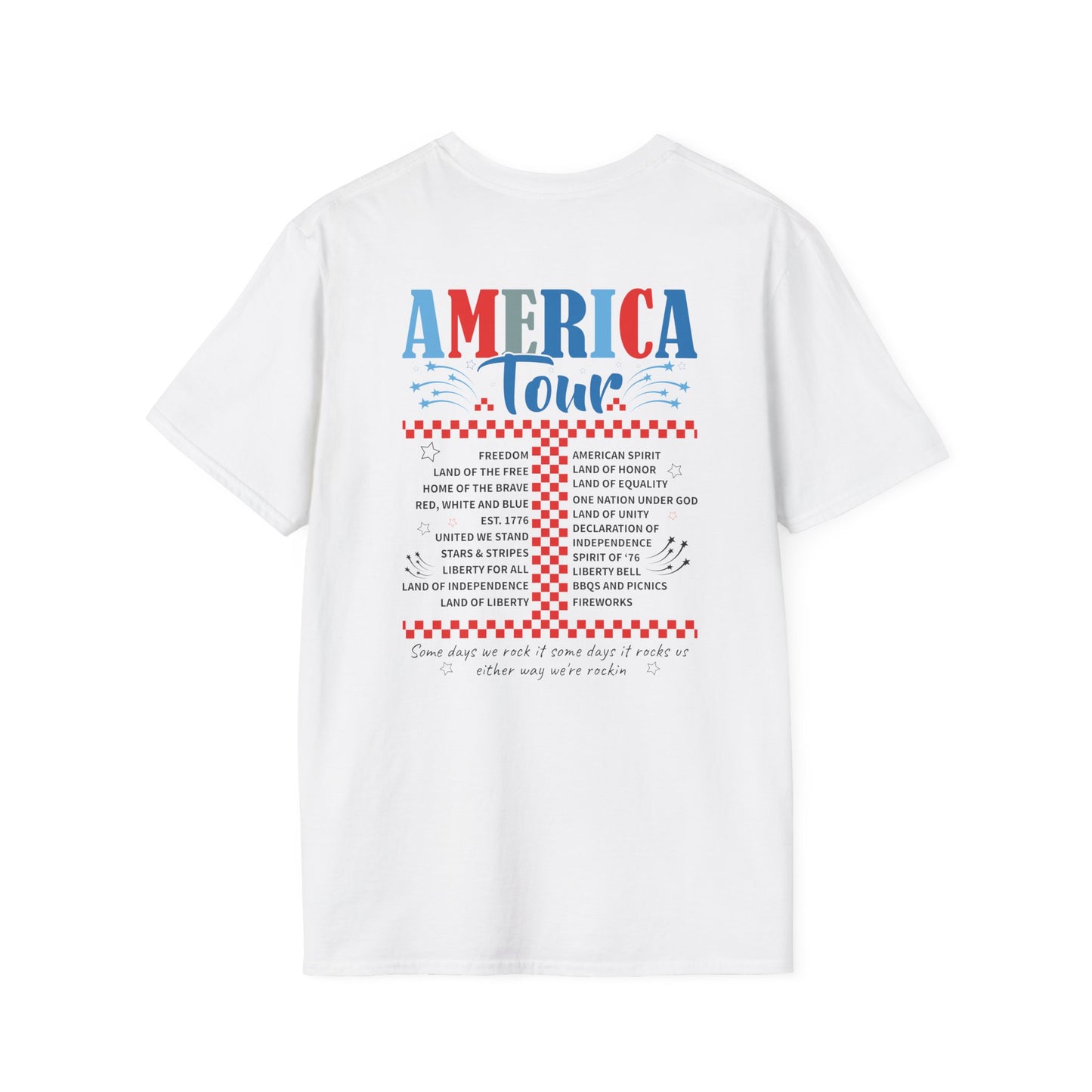 America Tour Graphic Tee - Dual Sided Print