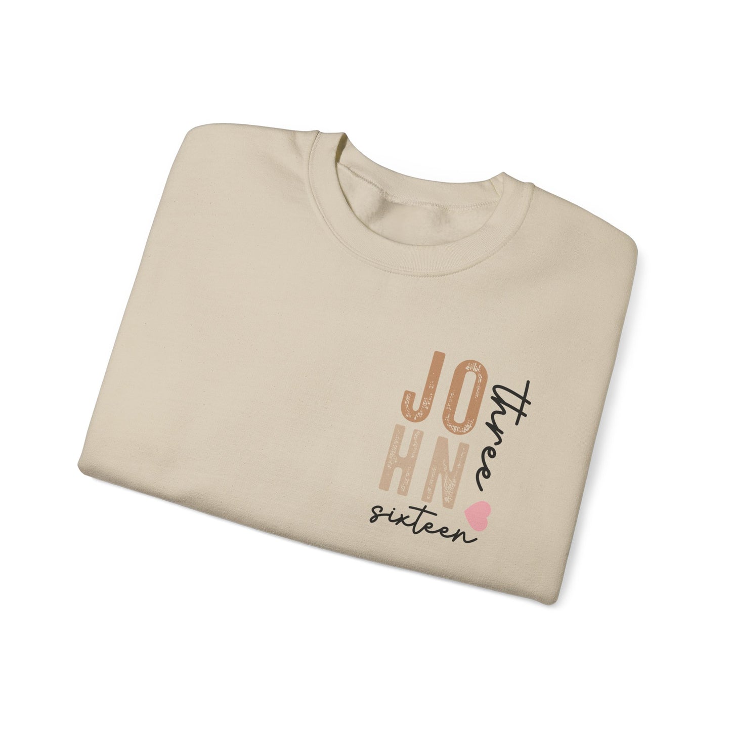 Dual Sided John 3:16 Crewneck Sweatshirt