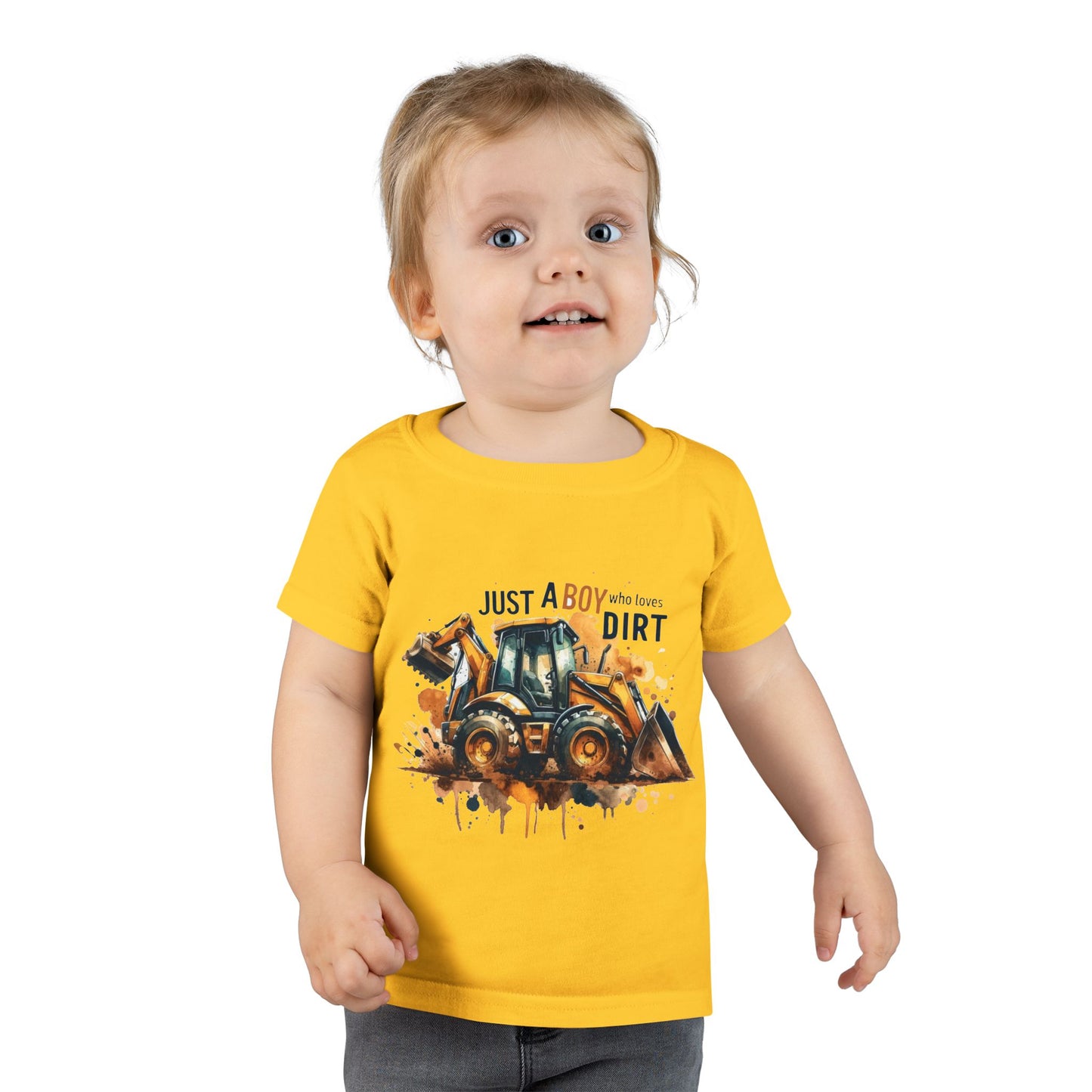 Just a Boy Who Loves Dirt Toddler Tee