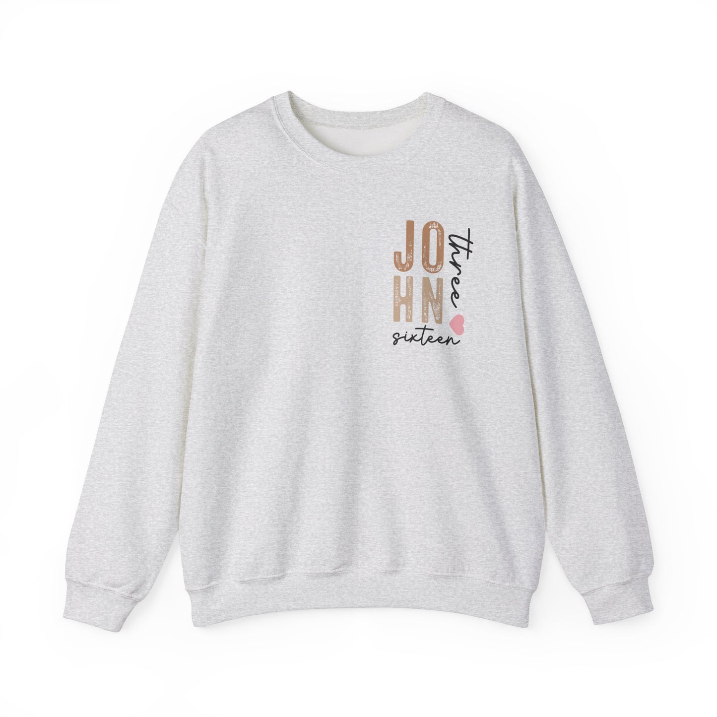 Dual Sided John 3:16 Crewneck Sweatshirt
