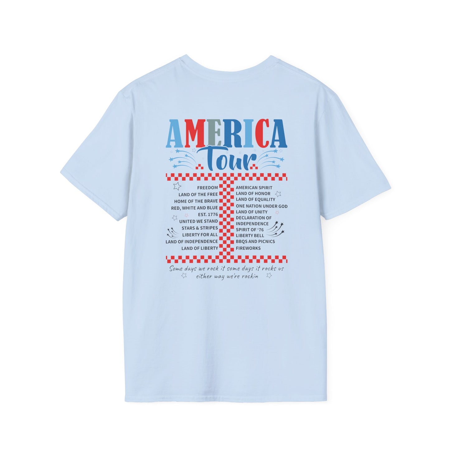 America Tour Graphic Tee - Dual Sided Print