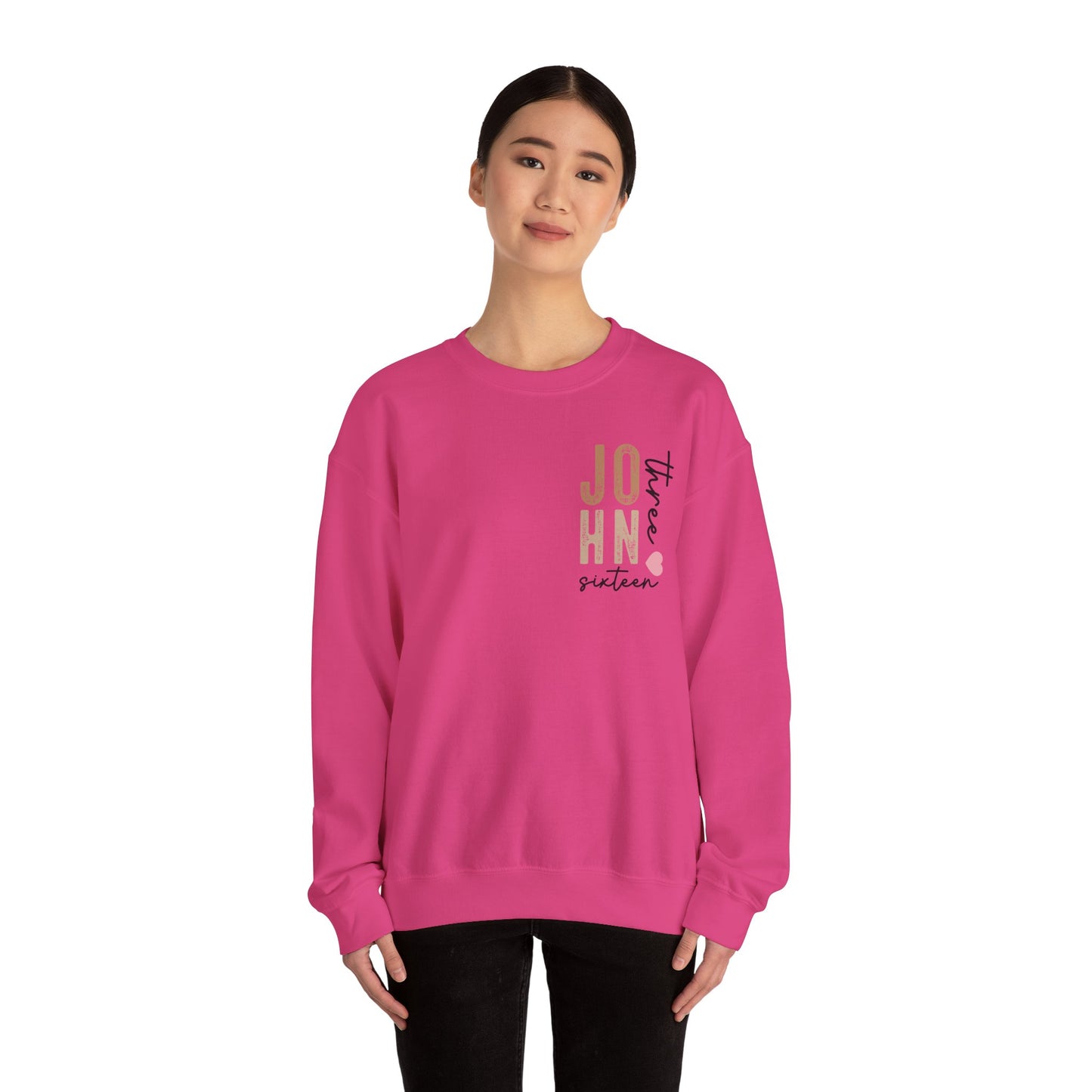 Dual Sided John 3:16 Crewneck Sweatshirt