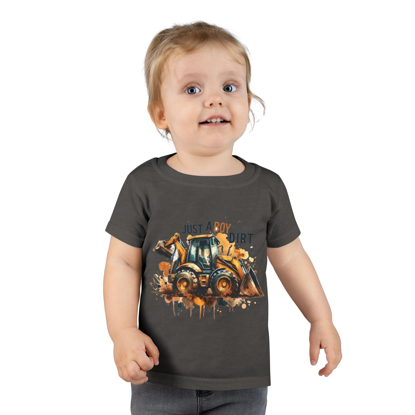 Just a Boy Who Loves Dirt Toddler Tee