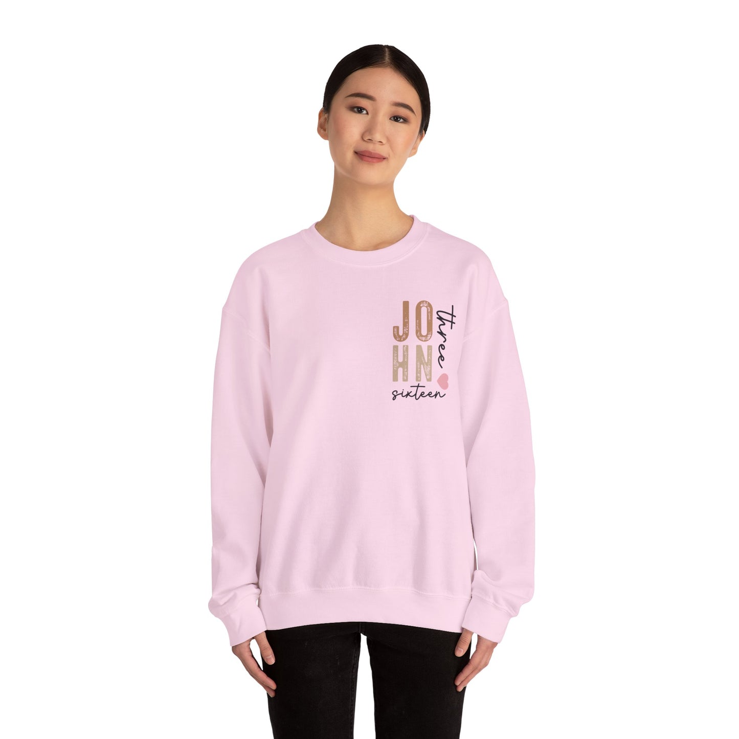 Dual Sided John 3:16 Crewneck Sweatshirt