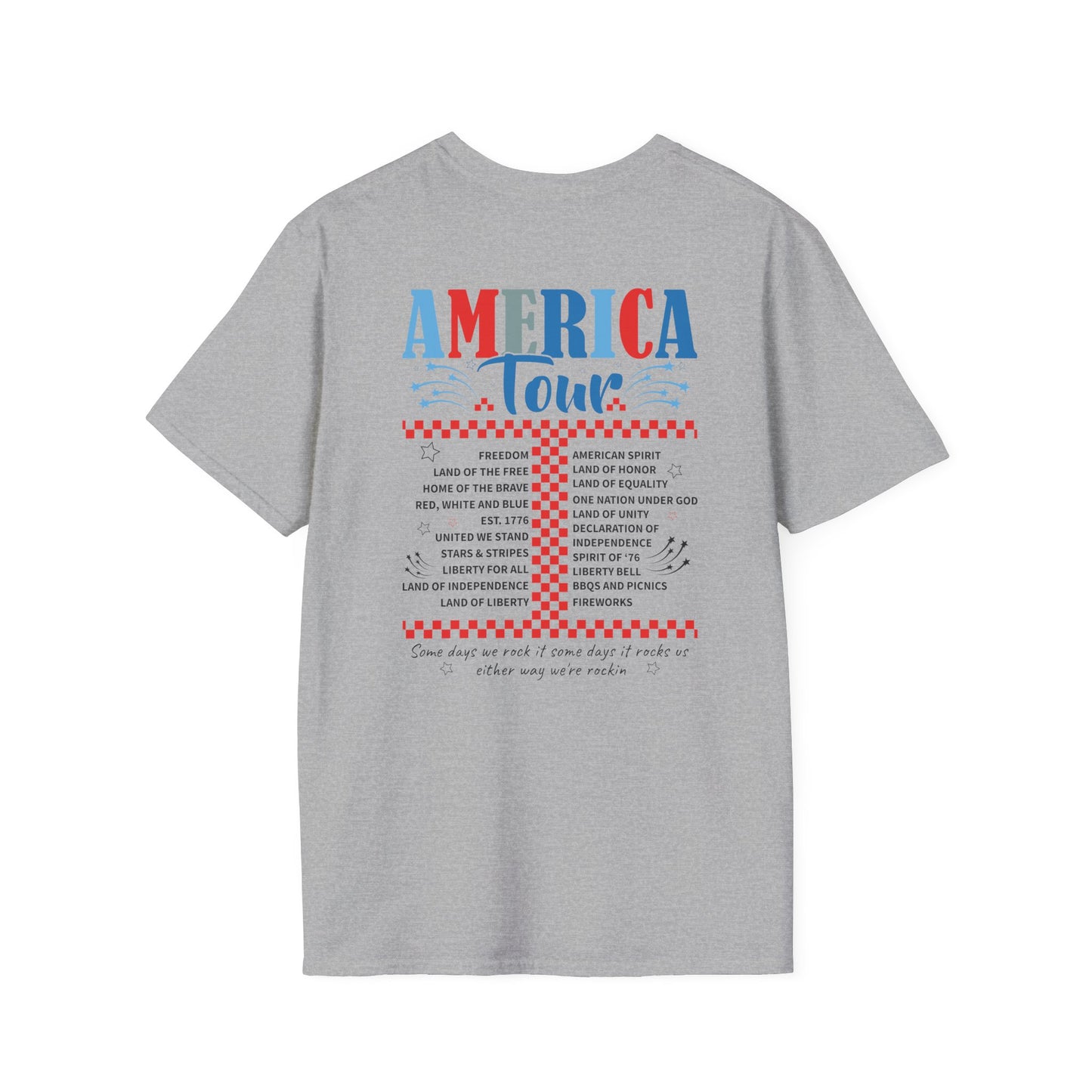 America Tour Graphic Tee - Dual Sided Print