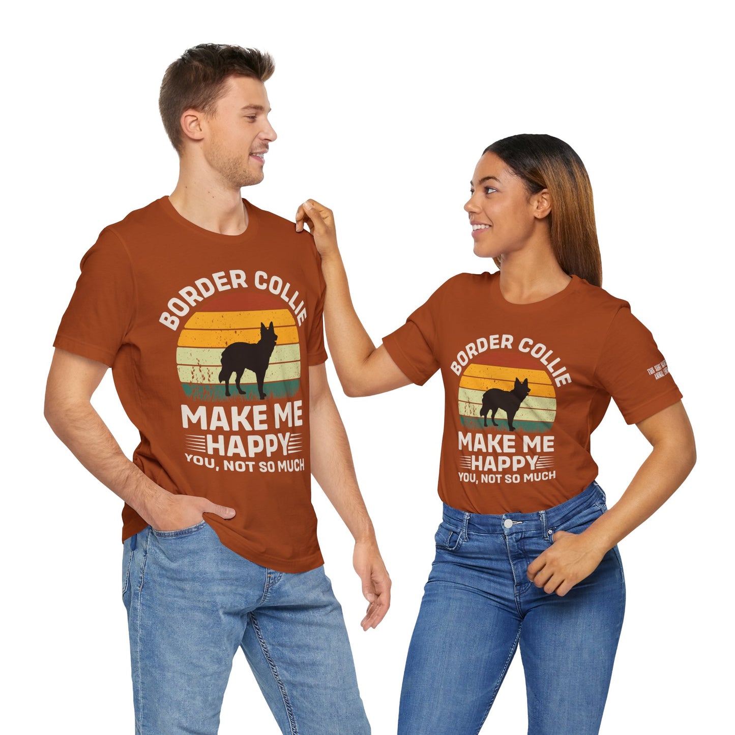 Border Collie Make Me Happy [Charity Tee]