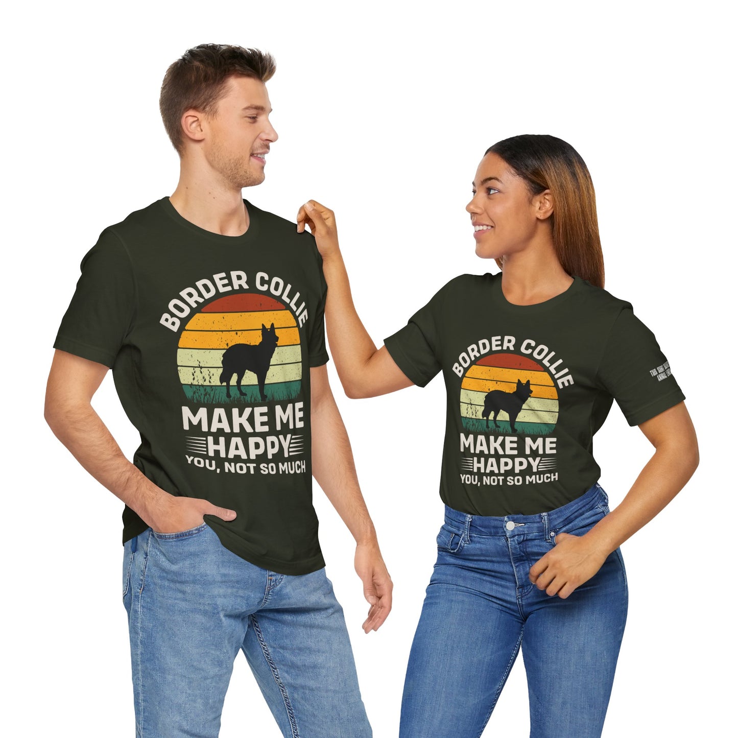 Border Collie Make Me Happy [Charity Tee]