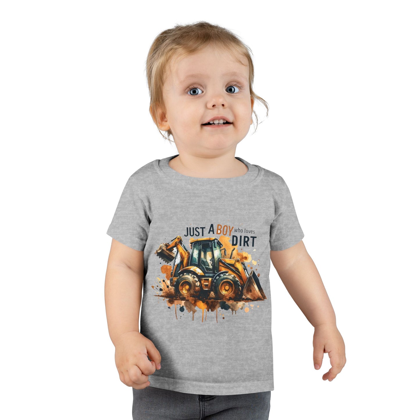 Just a Boy Who Loves Dirt Toddler Tee
